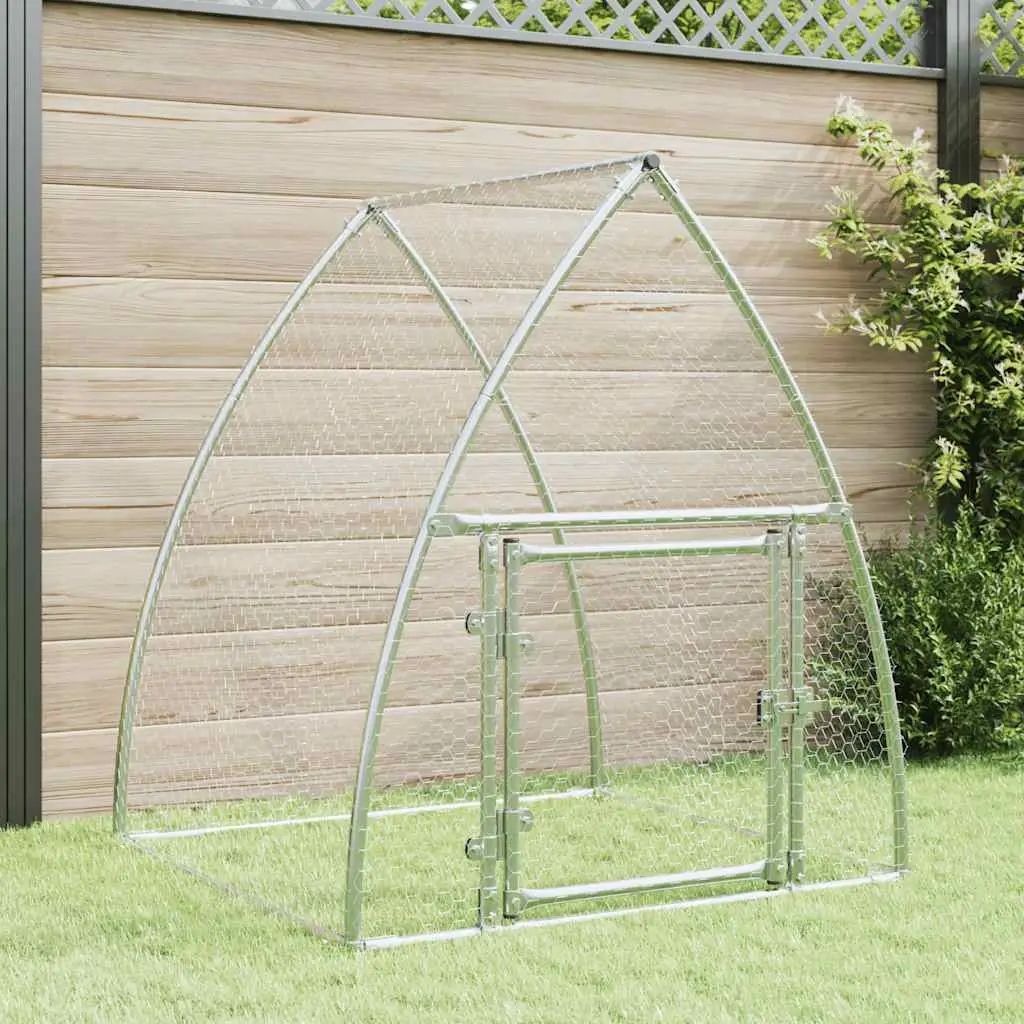 Enclos pour poules acier galvanisé parc grillagé pour jardin 100x105x120 cm – ComfortXL Outdoor Living