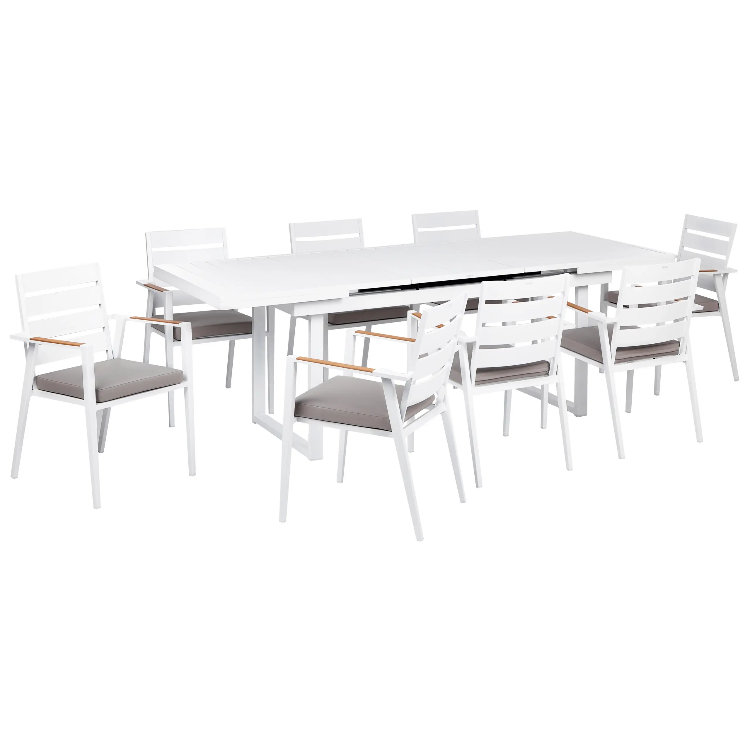 Set de salle à manger Aluminium Gris VALCANETTO/TAVIANO – Beliani