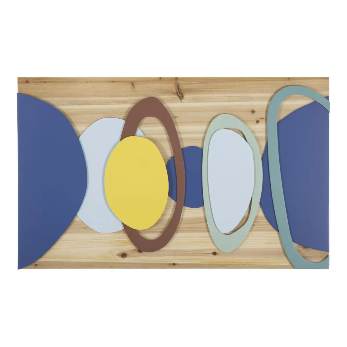 Décoration Murale en Bois «Color» 80cm Multicolore
