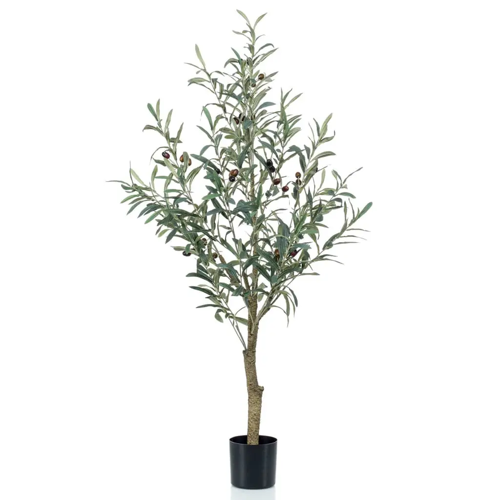 Emerald Olivier artificiel 115 cm en pot en plastique