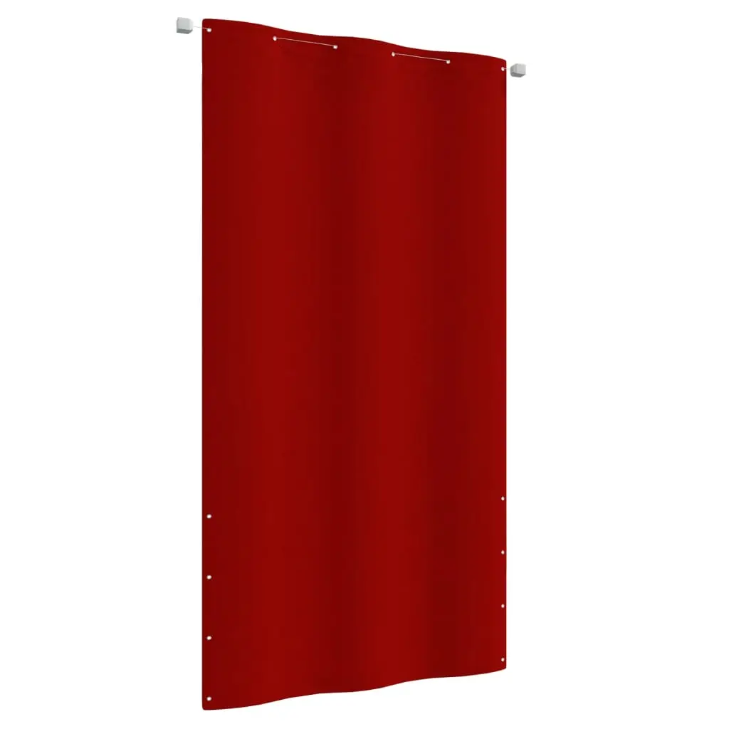 Écran de balcon brise pare vue protection confidentialité 120 x 240 cm tissu oxford rouge