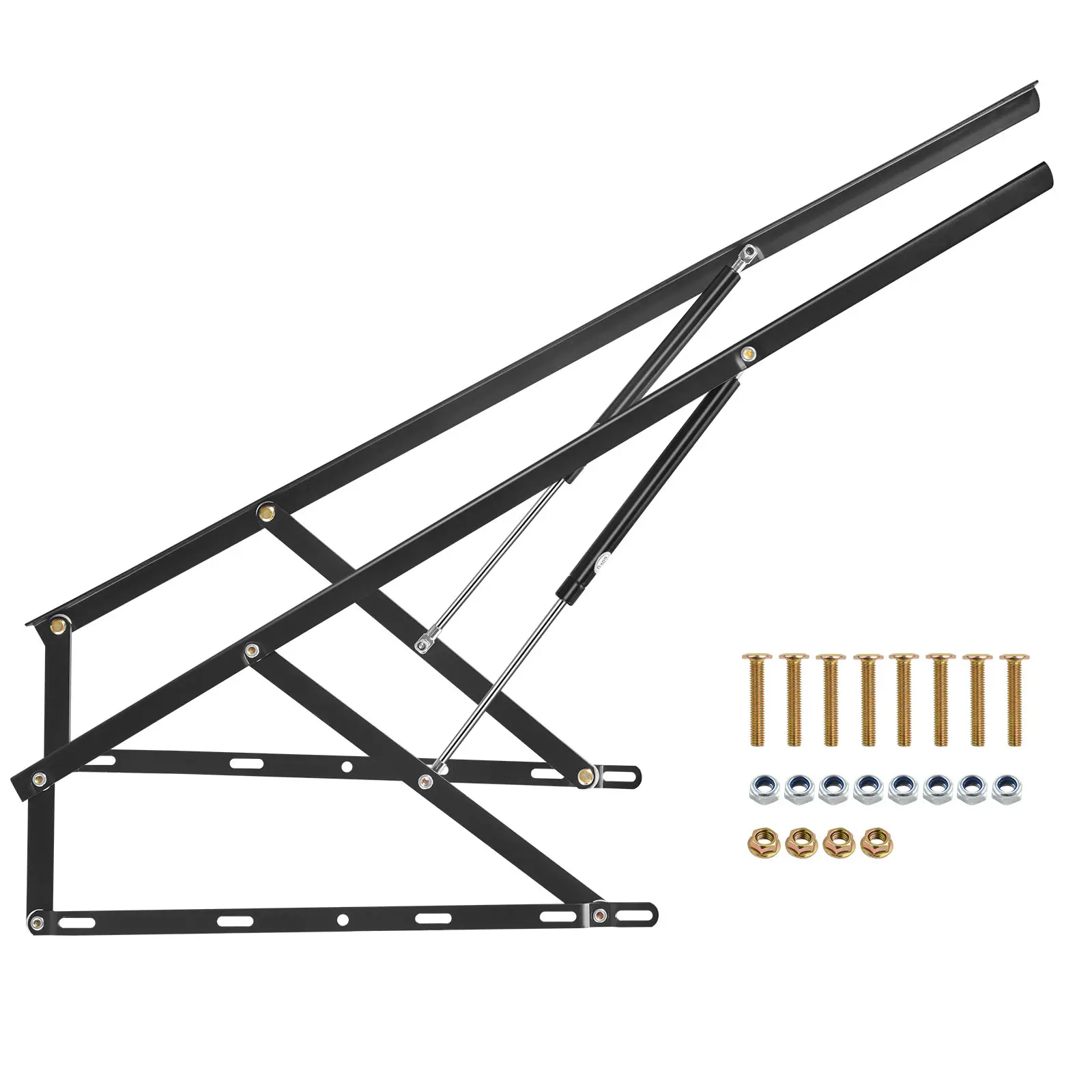 VEVOR Élévateur lit, taille 59×71 po, charge 154 lb. Mécanisme ressort pneumatique, lit mural pliant.