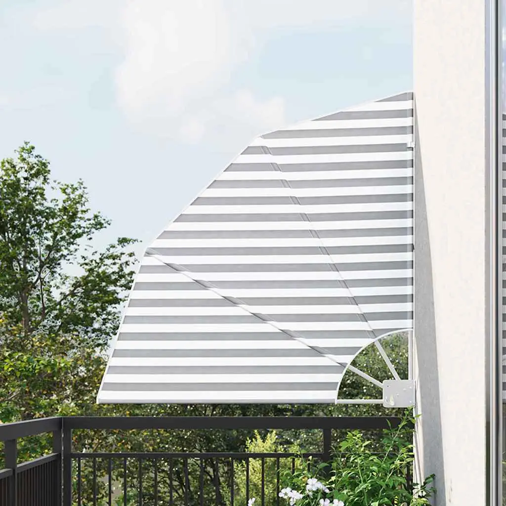 Écran de confidentialité pour balcon polyester anthracite et blanc 115 x 115 cm – PANGIVO