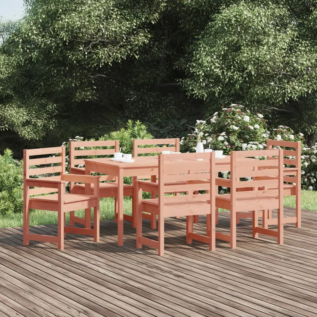 Ensemble à manger de jardin 7 pcs bois massif Douglas vidaXL 3154718