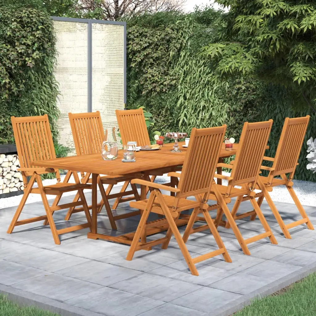 Ensemble à manger de jardin 7 pcs Bois d’acacia massif 160-240 cm vidaXL 3079641