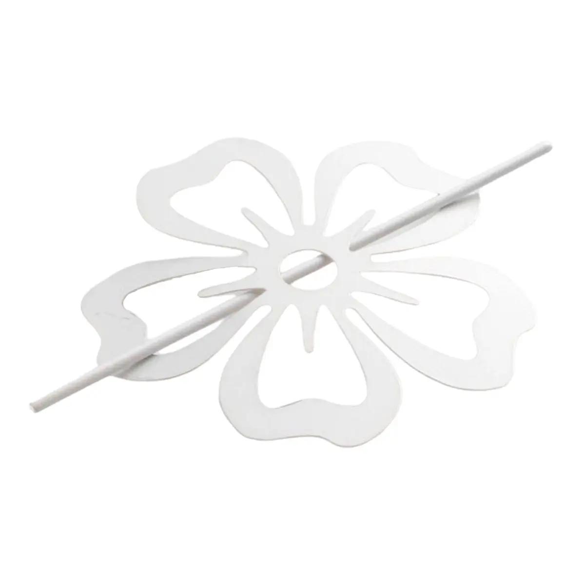 Embrasse de Rideau Broche «Pétaly» 15cm Blanc