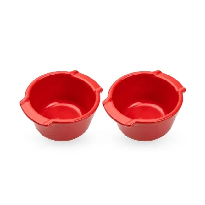 Duo de ramequins Appolia 11 cm rouge