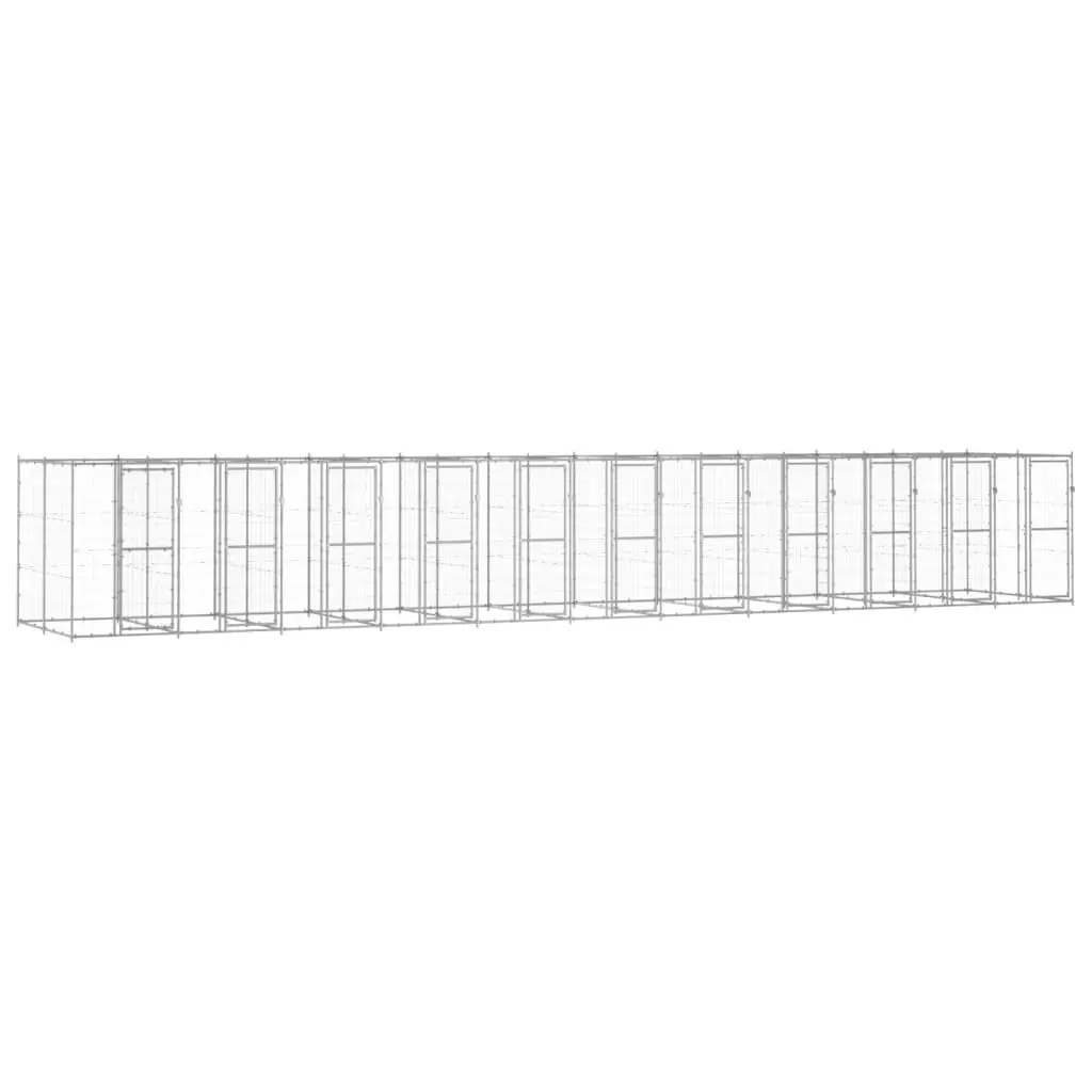 Enclos pour chien XXL en acier galvanisé pour grand jardin 26,62 m² – ComfortXL Outdoor Living