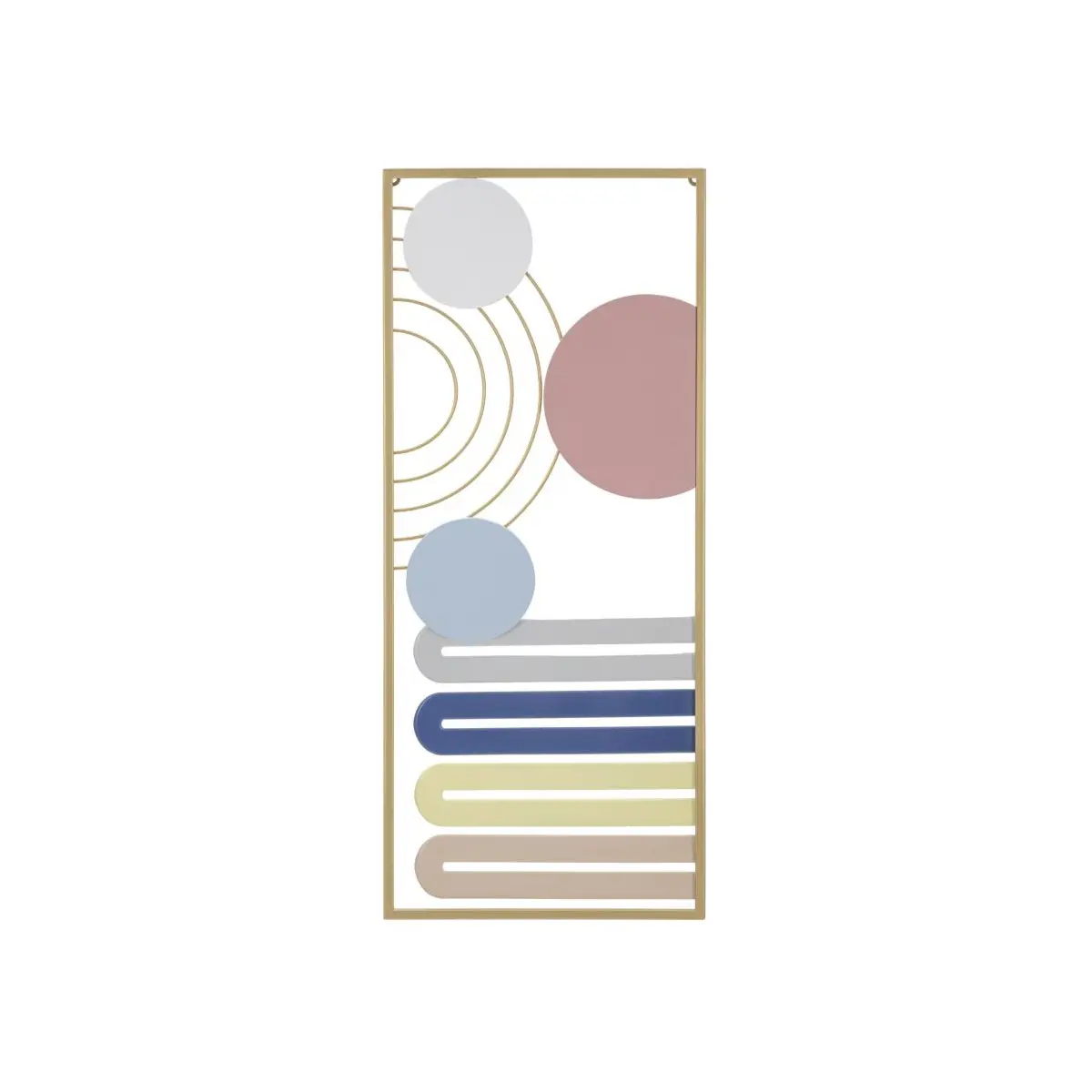 Décoration Murale Encadrée en Métal «Colorfuls» 84cm Multicolore