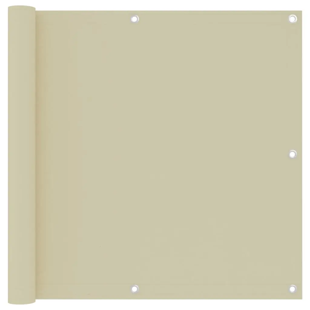 Écran de balcon Tissu Oxford Crème 90 x 500 cm – PANGIVO
