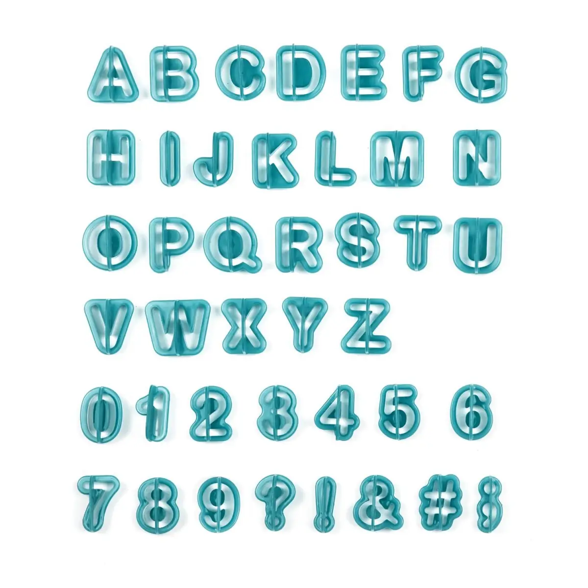 Emporte-Pièces «Lettres & Chiffres» 3cm Bleu