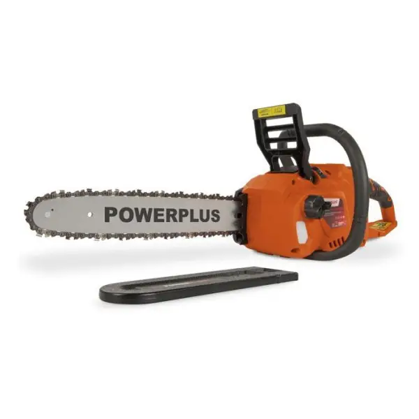Dual Power Tronçonneuse a Batterie POWDPG7576 – 40 V,Guide de 350 mm, sans Batterie ni Chargeur