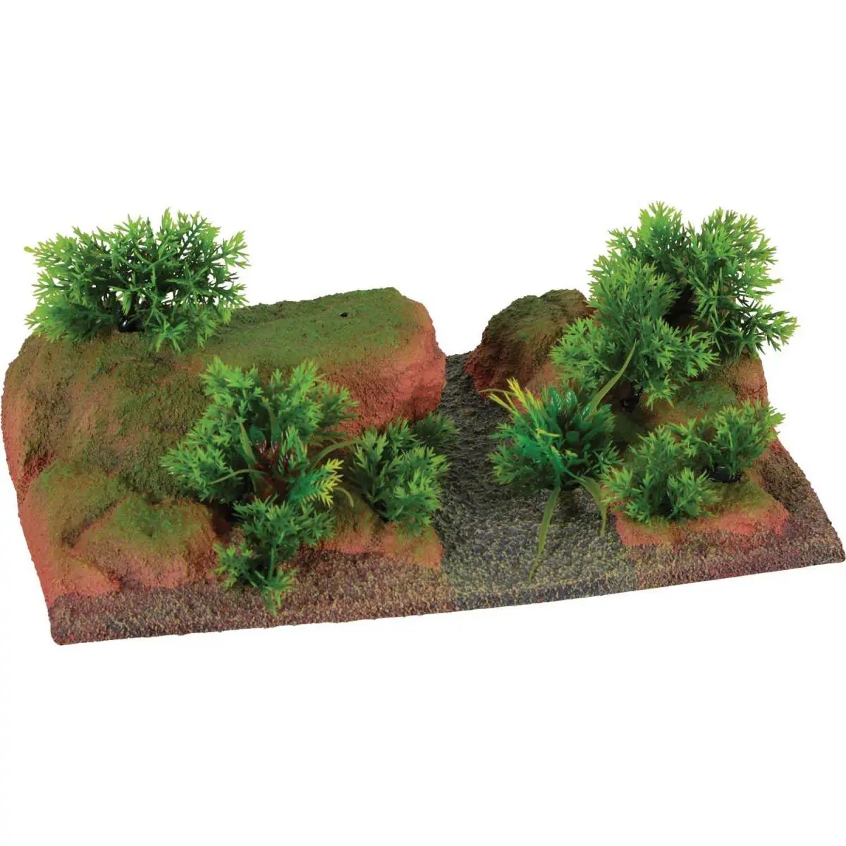 Décor complet pour aquarium 40 cm Landscape Sol rouge