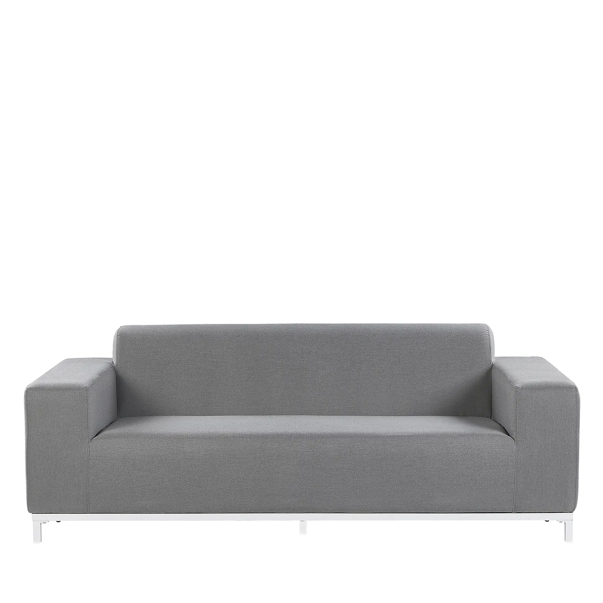 Canapé de jardin, 2 Personnes Tissu Gris ROVIGO – Beliani