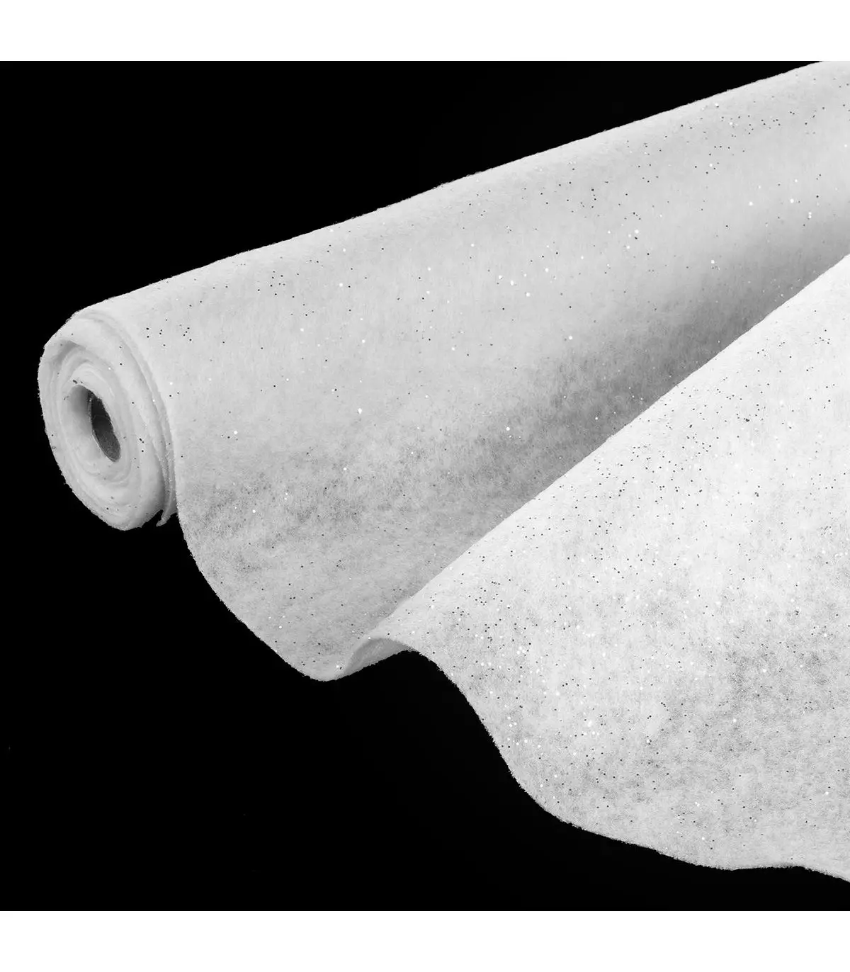 Déco de Noël Tapis de Neige Blanc pailleté en rouleau de 0.30 x 3 mètres