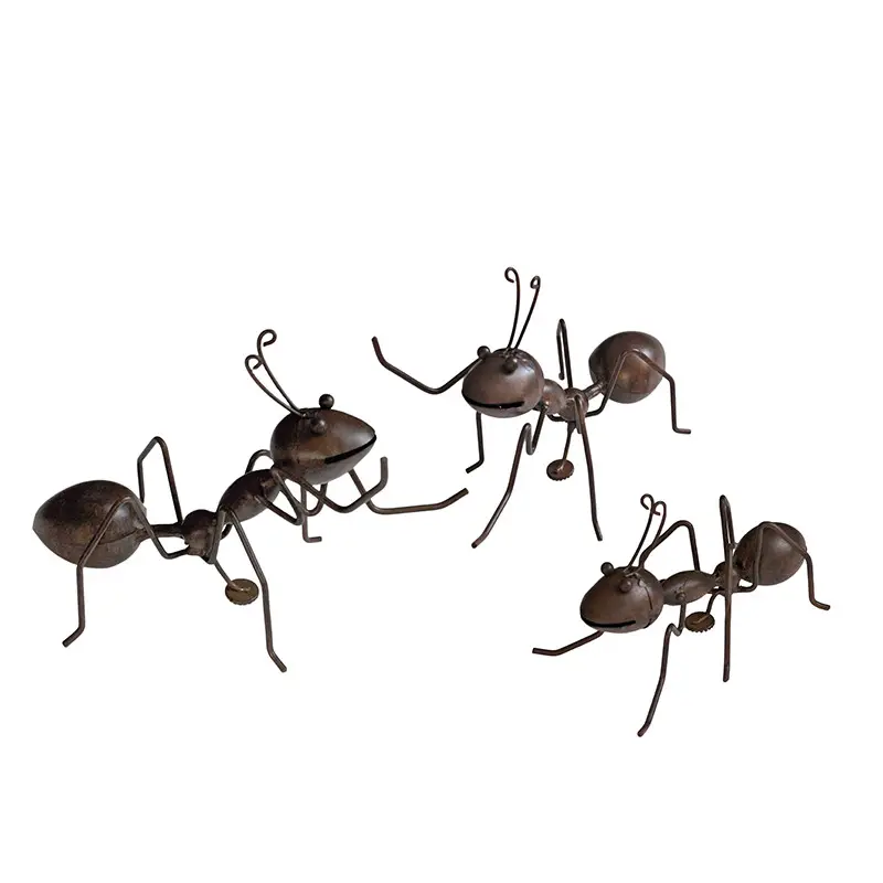 Ensemble 3 Crazy Fourmis fer avec magnet 18x10x9cm