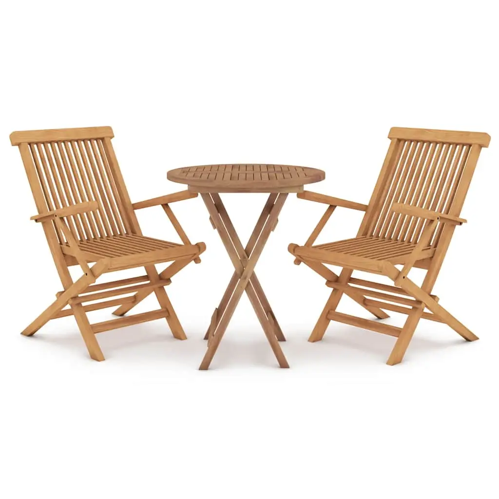 Ensemble à manger de jardin 3 pcs | Mobilier d’extérieur Bois de teck massif Maison Chic