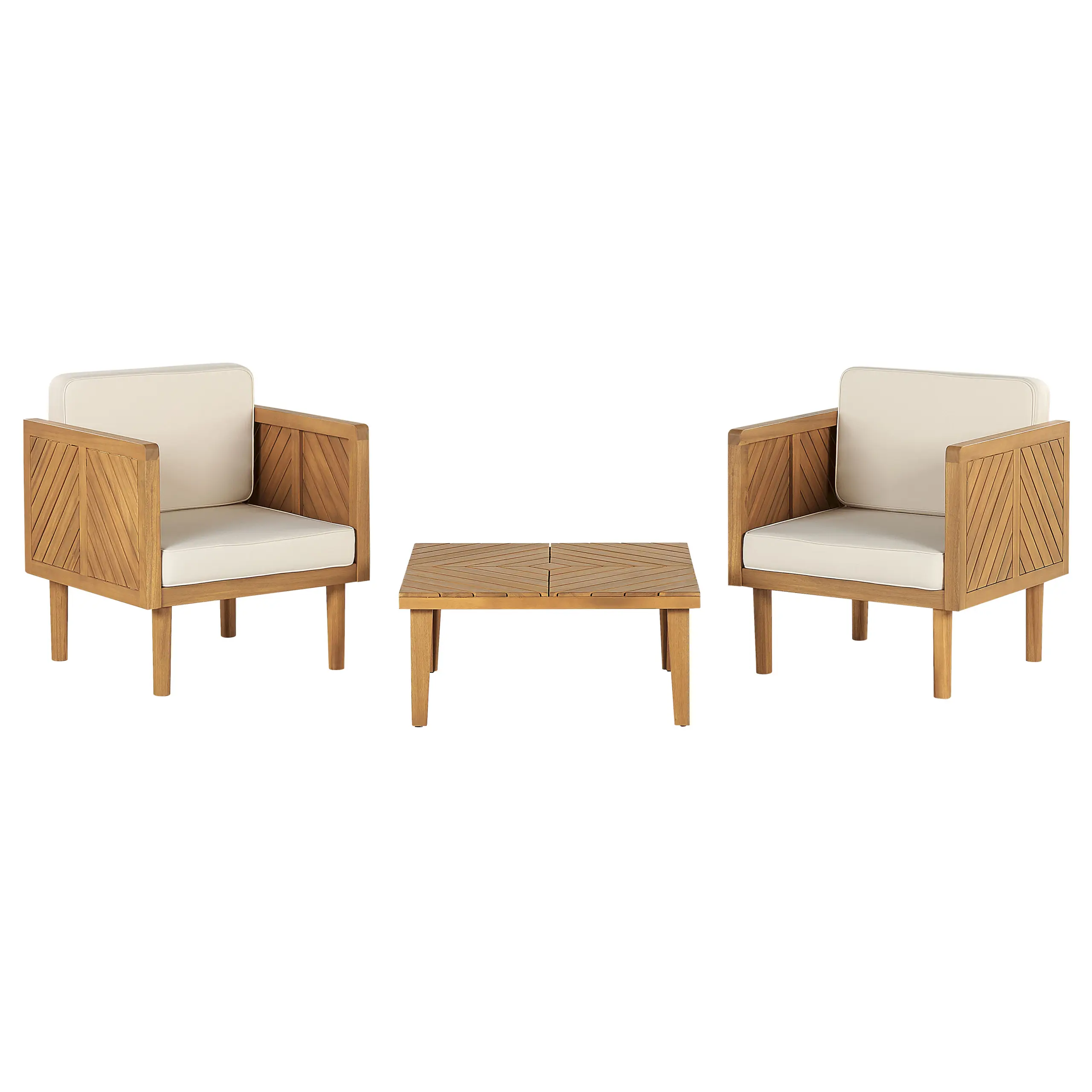 Set de bistrot Acacia Marron BARATTI – Beliani