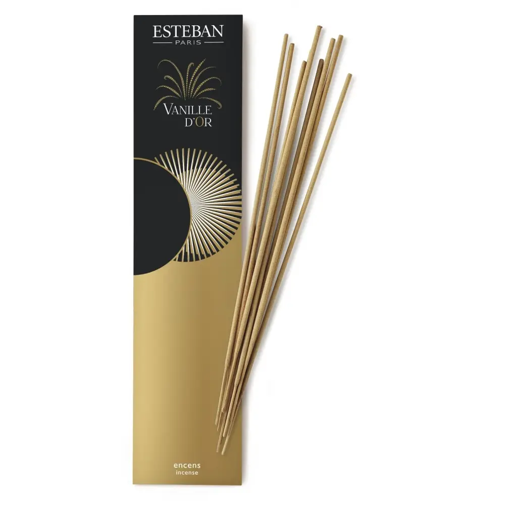 Encens indiens 20 bâtonnets Vanille d’or