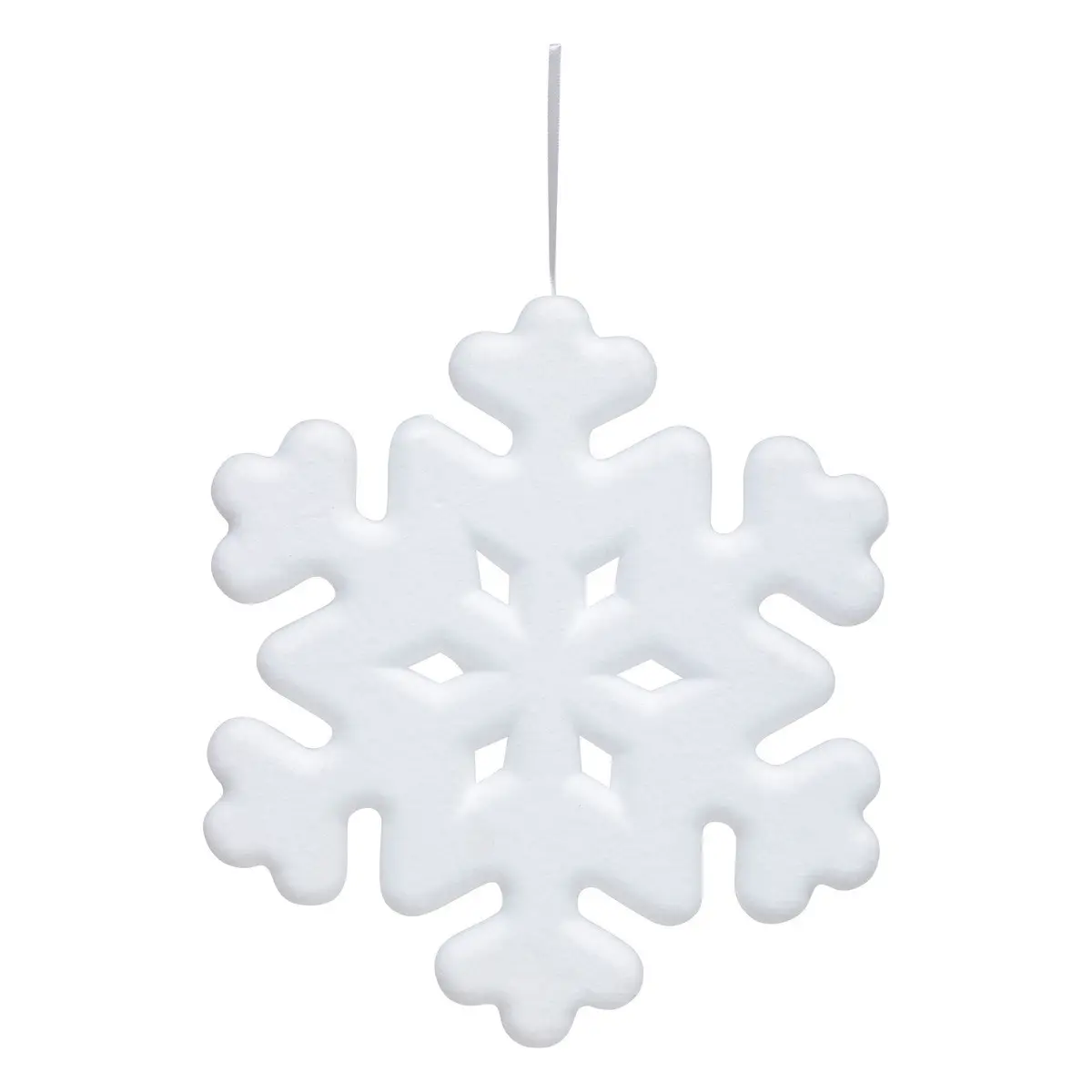 Déco de Noël à suspendre Focon Blanc H 39 cm