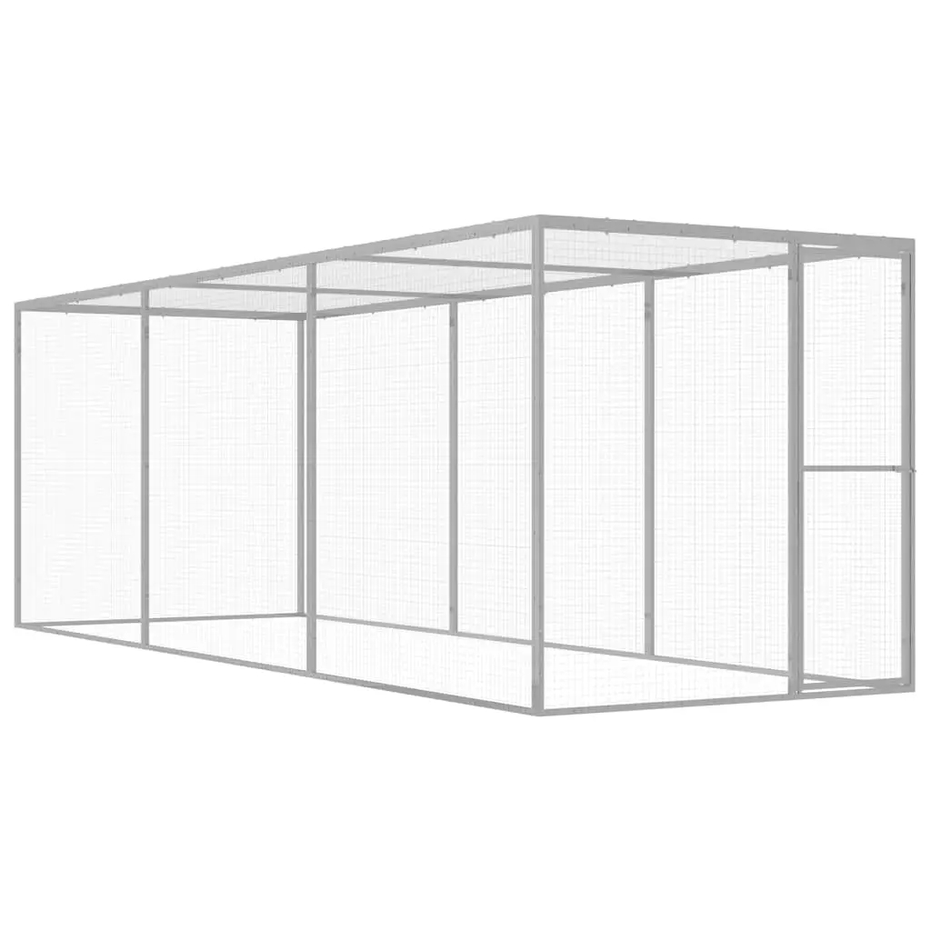 Enclos pour Chat Extérieur Acier Galvanisé Très Grand Parc de Jeu 4.5×1.5×1.5 m – ComfortXL Pet Living