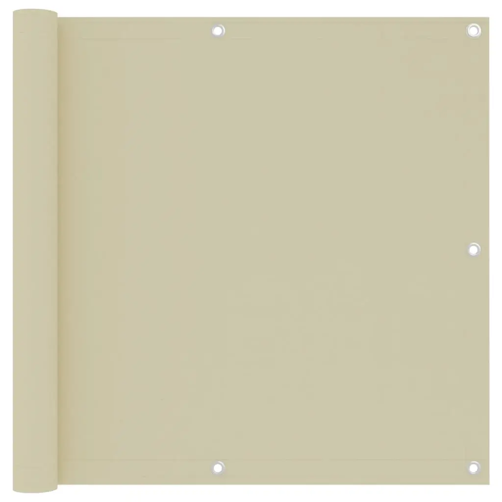 Écran de balcon Tissu Oxford Crème 90 x 300 cm – PANGIVO