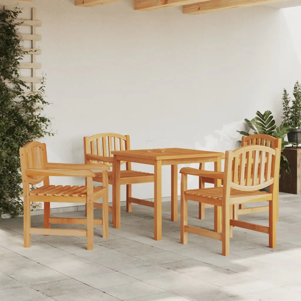 Ensemble à manger de jardin 5pcs Bois de teck massif vidaXL 3157924