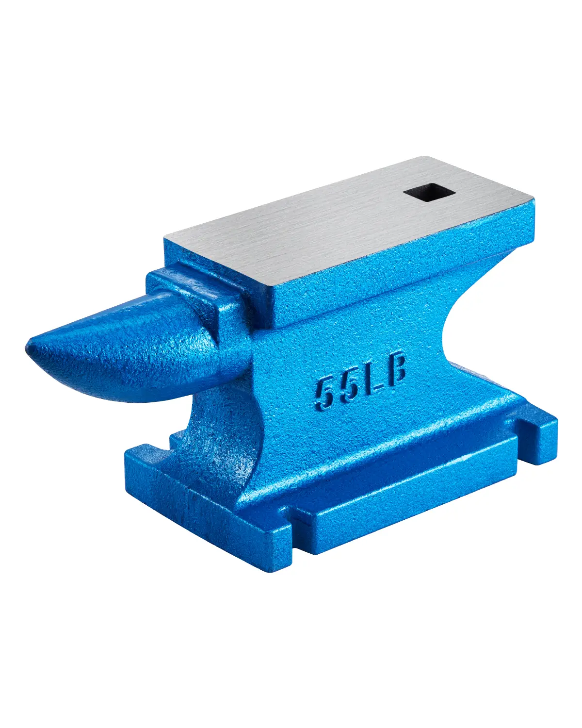 VEVOR Enclume métal 55 lb (25kg), bleue. Stable, pour atelier de métallurgie.