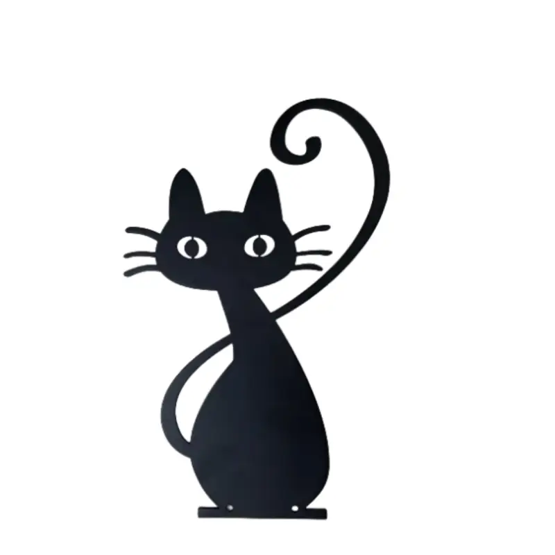 Déco jardin : Chat Simone Métal – Noir 45 cm – Jardinex
