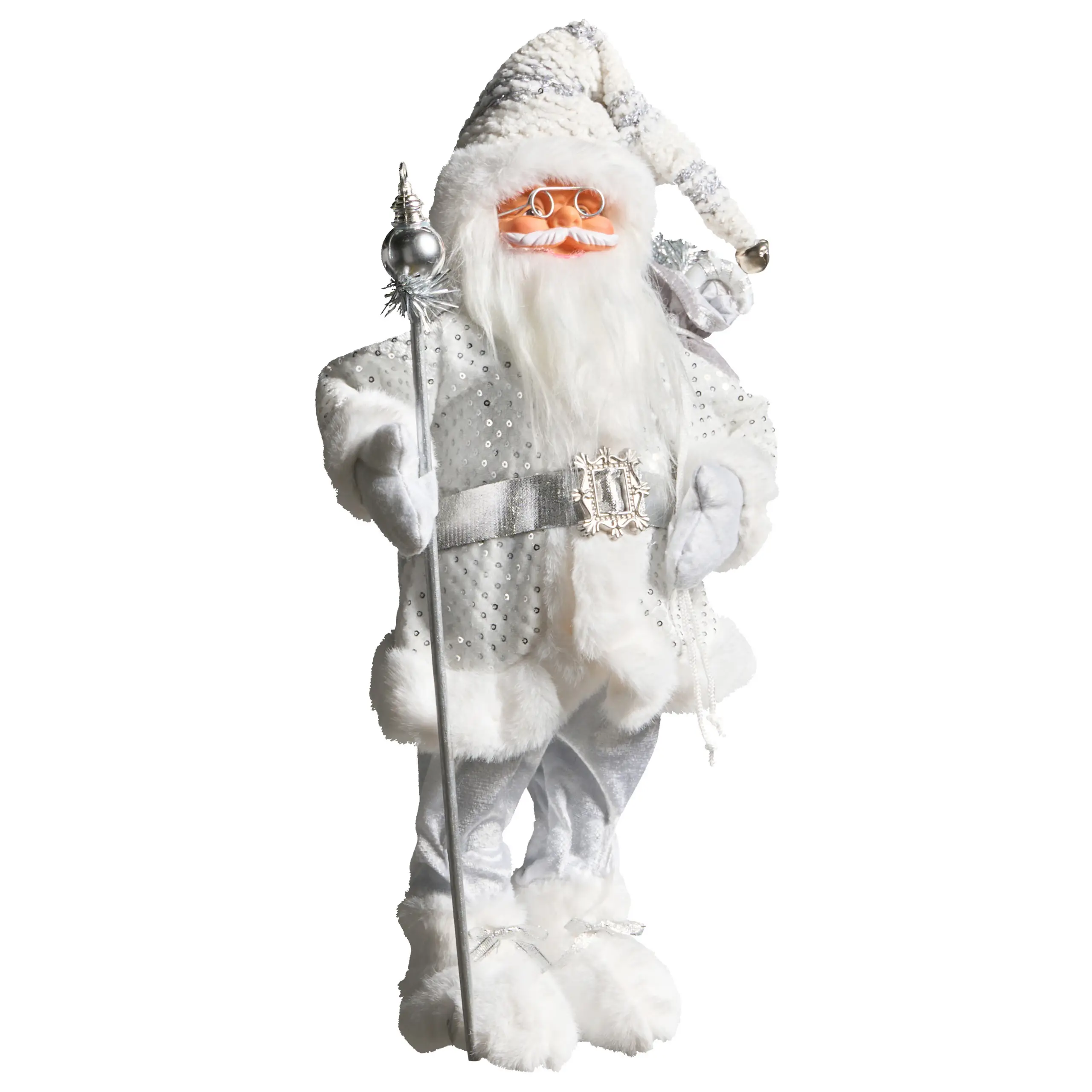 Accessoire Décoratif Tissu Argenté NELAUG – Beliani