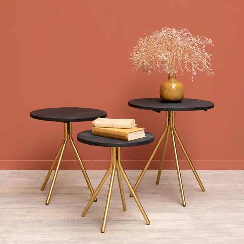 Ensemble 3 tables d’appoint Supremes 43x35cm