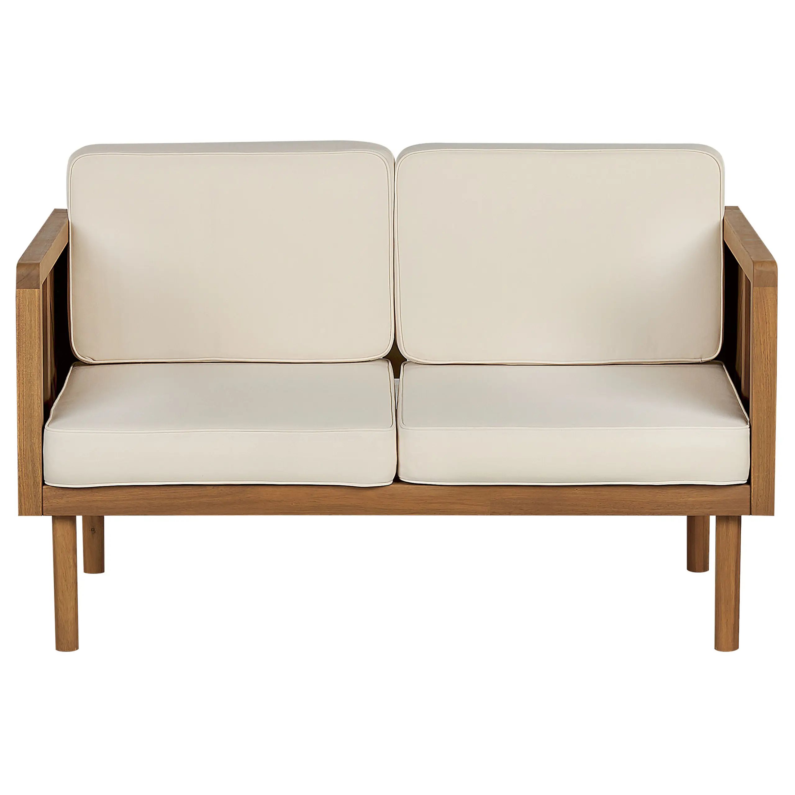 Canapé de jardin Acacia Marron BARATTI – Beliani