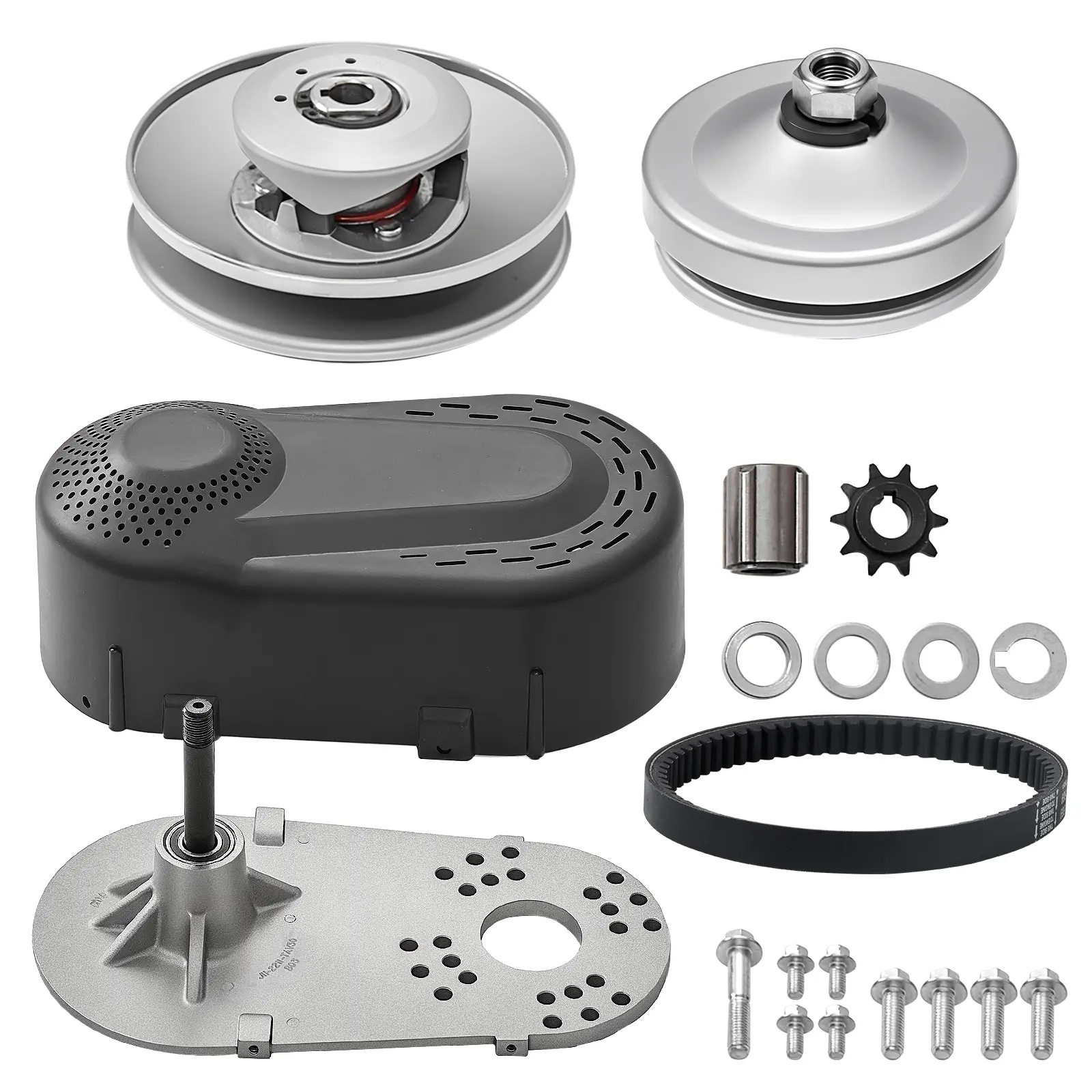 VEVOR Embrayage entraînement compatible moteur 2-8 HP, 2000 tr/min, résistant. Pour karting, courroie caoutchouc.