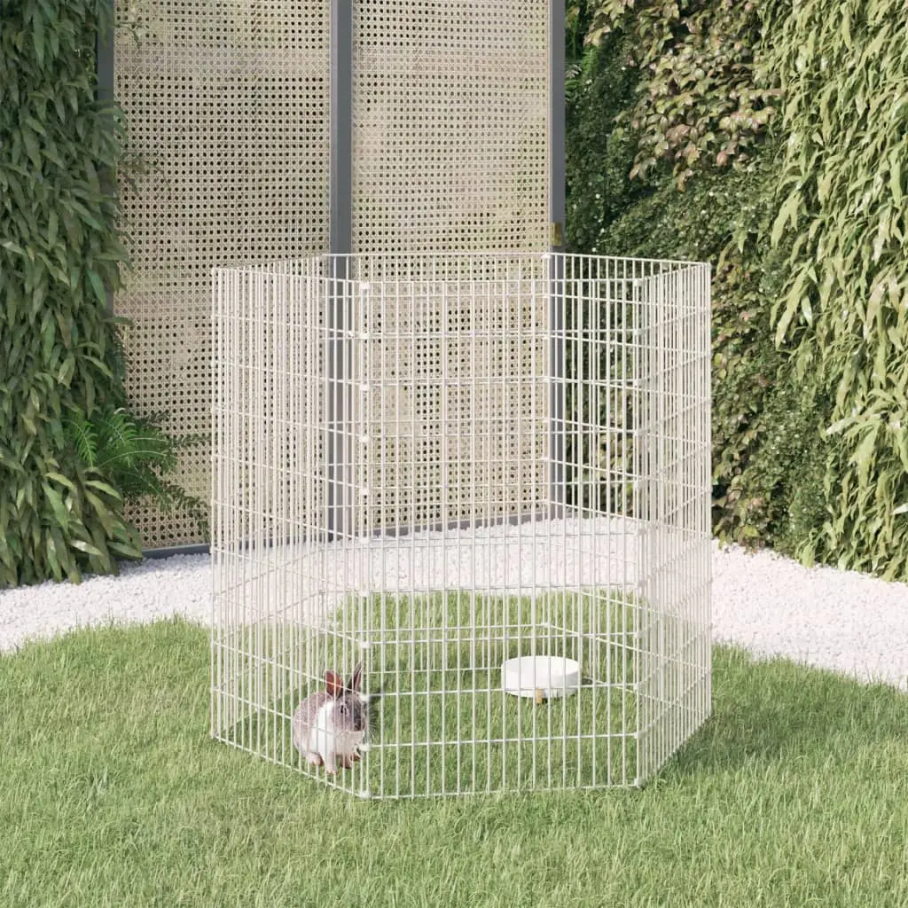 Enclos très haut 6 panneaux 100 cm pour animaux en fer galvanisé – ComfortXL Outdoor Living