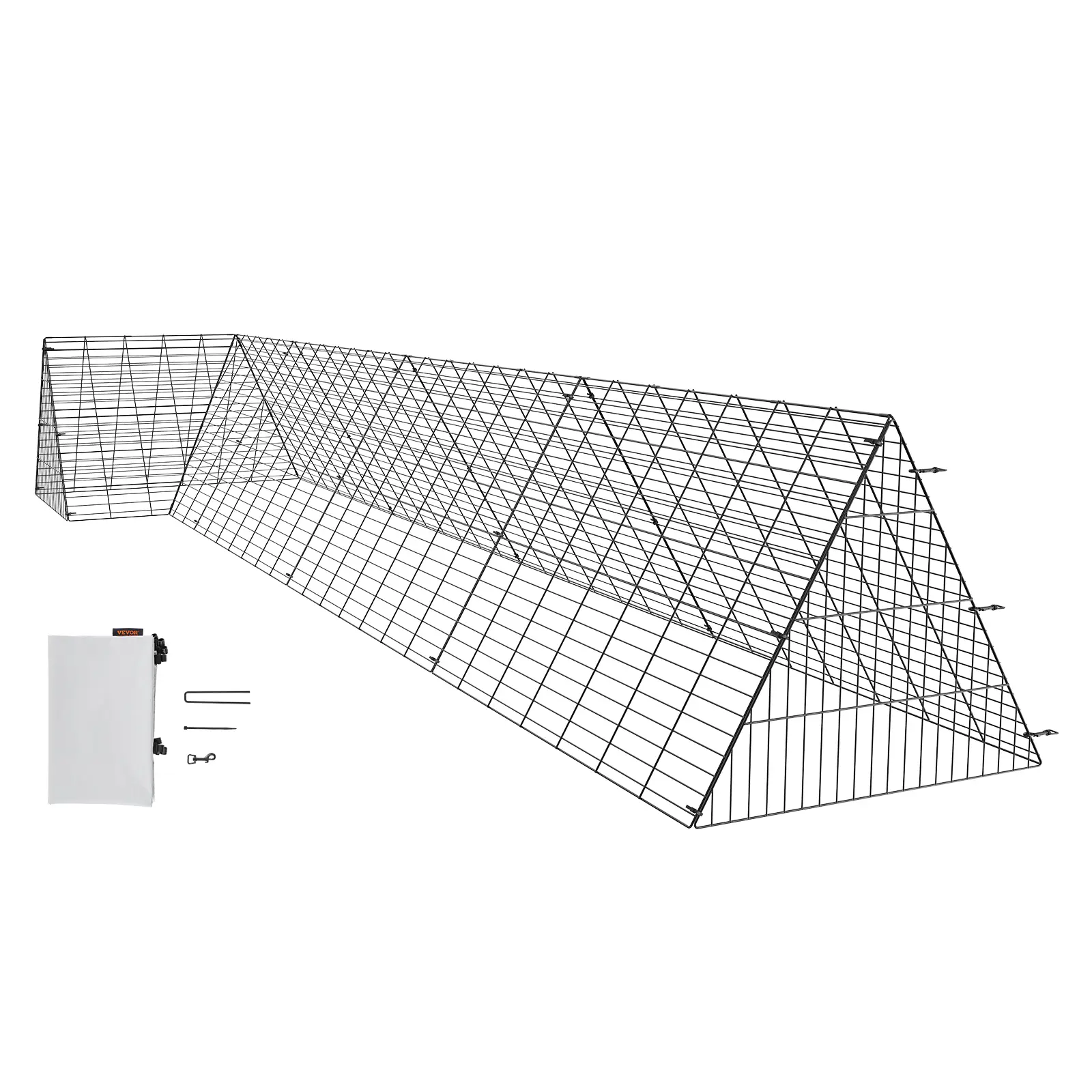 VEVOR Enclos poulailler, 400x100x61,5 cm, portable. Pour poulets, canards, lapins. Extérieur.
