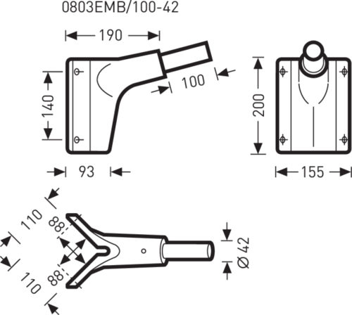 Accesorios0803EMB/100-42 Eck-Mastbefg kpl 26 Accesorios0803EMB/100-42 Eck-Mastbefg kpl 26