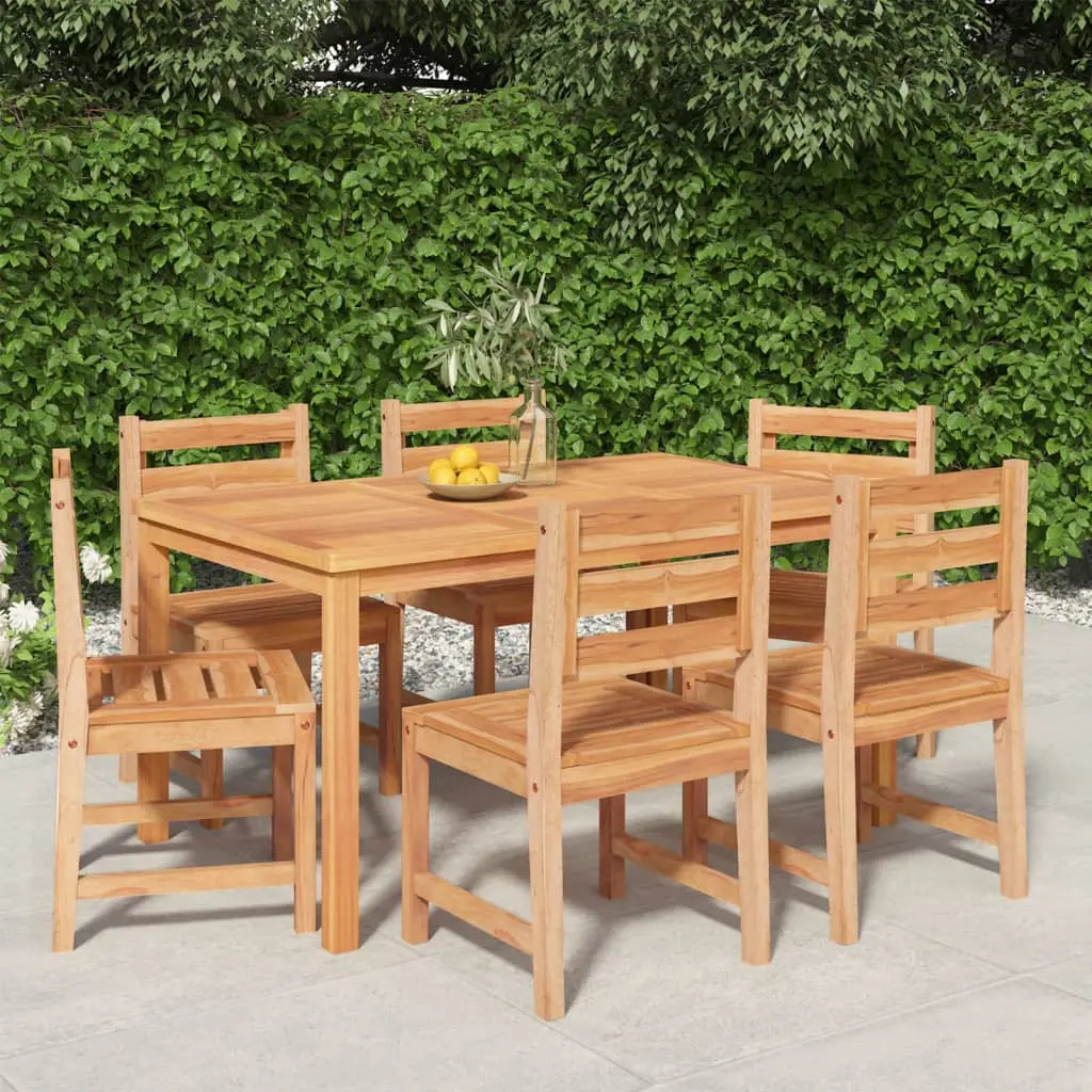 Ensemble à manger de jardin 7 pcs Bois de teck solide vidaXL 3157186