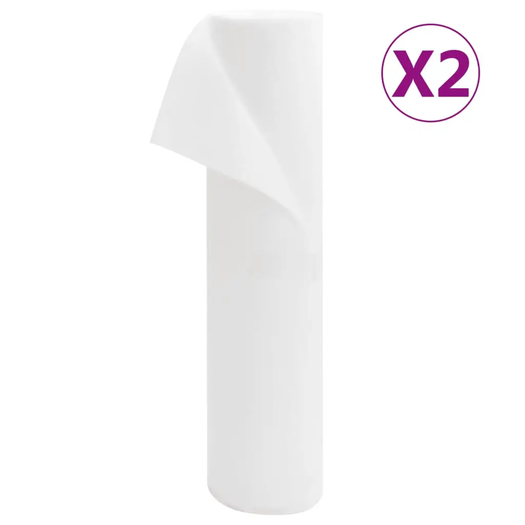 Ensemble 2 Toisons Végétales Respirantes Polypropylène Isolation Froid Hivernal pour Arbres et Massifs Blanc 50×1,6m – ComfortXL Outdoor Living