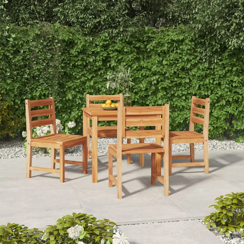 Ensemble à manger de jardin 5pcs Bois de teck massif vidaXL 3157178