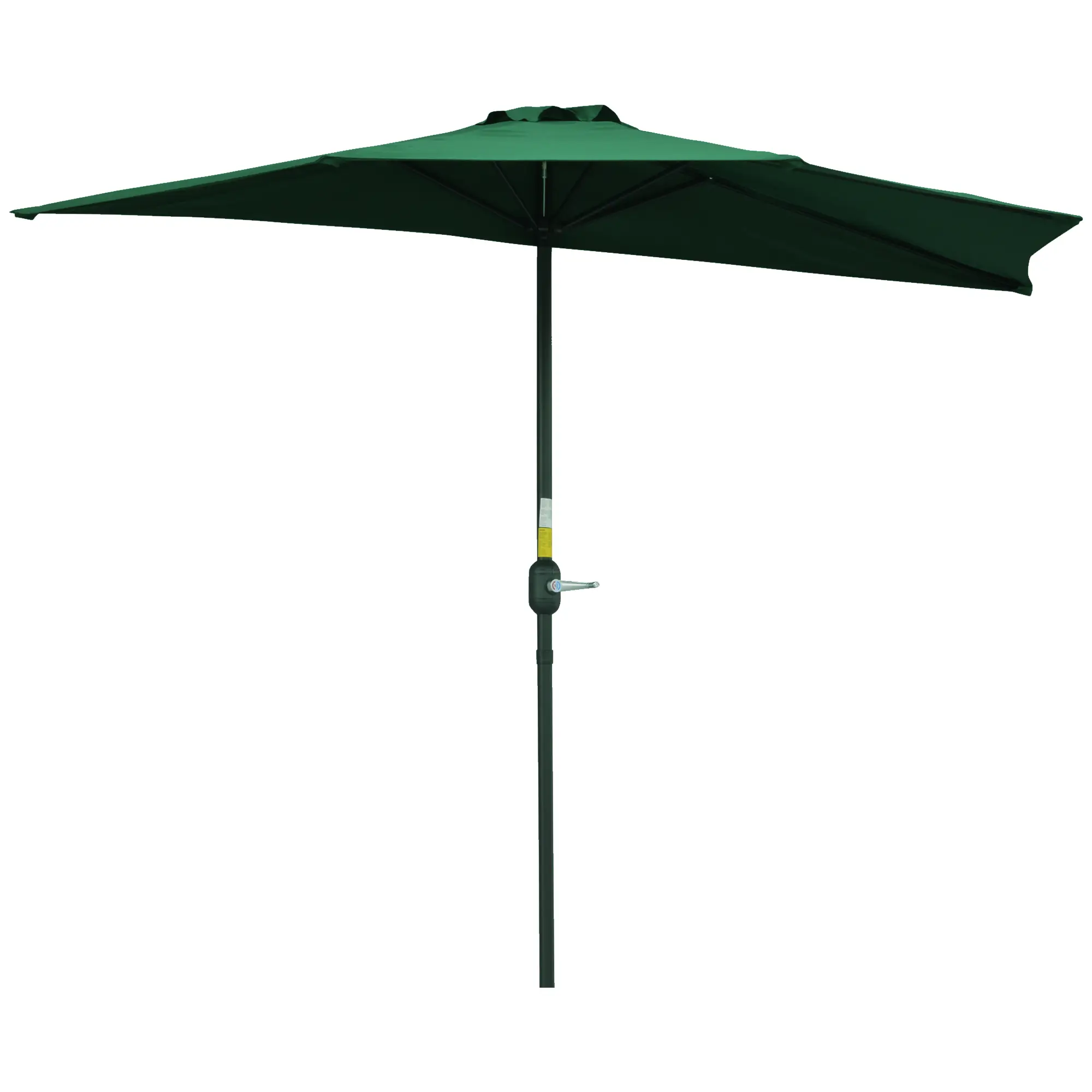 Parasol de balcon 2,93×1,5×2,49m 5 entretoises métal polyester haute densité vert – Outsunny