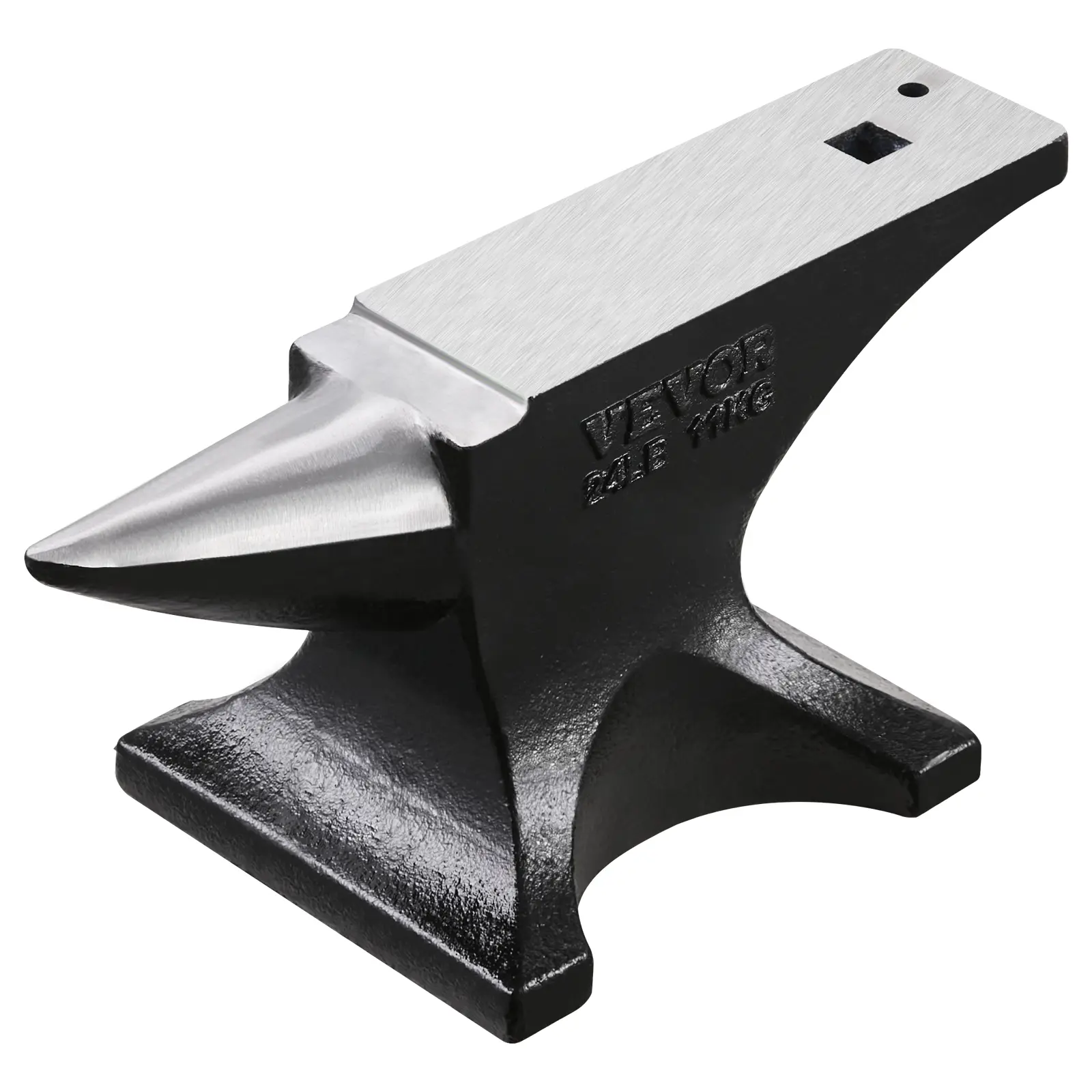VEVOR Enclume forgeron acier moulé 11,5 kg, corne ronde, base stable. Bijoutiers, atelier.