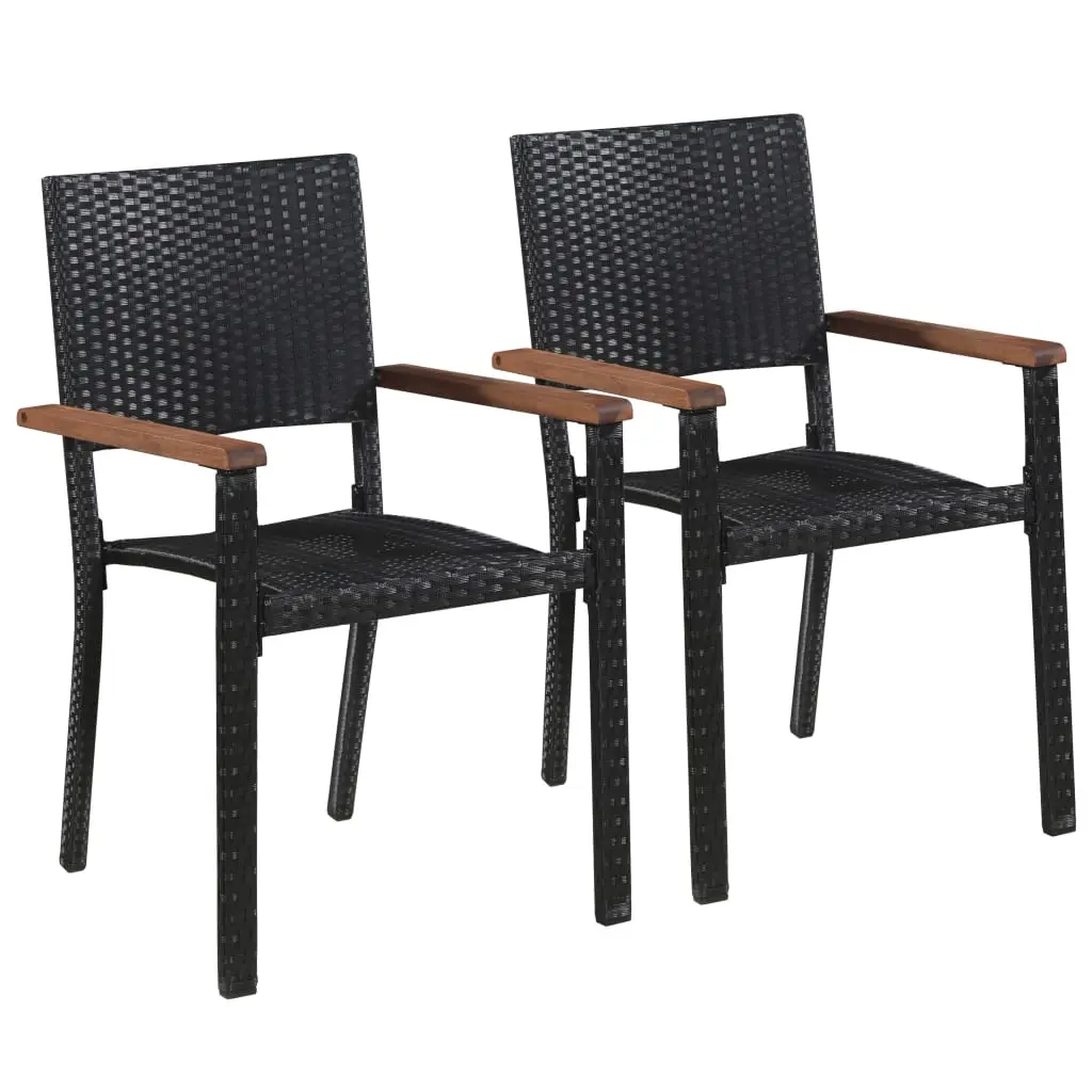 Ensemble à manger de jardin 3 pcs | Mobilier d’extérieur Noir Maison Chic