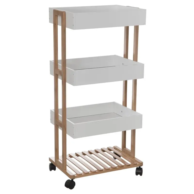 Desserte salle bain Léa bambou blanc 5five