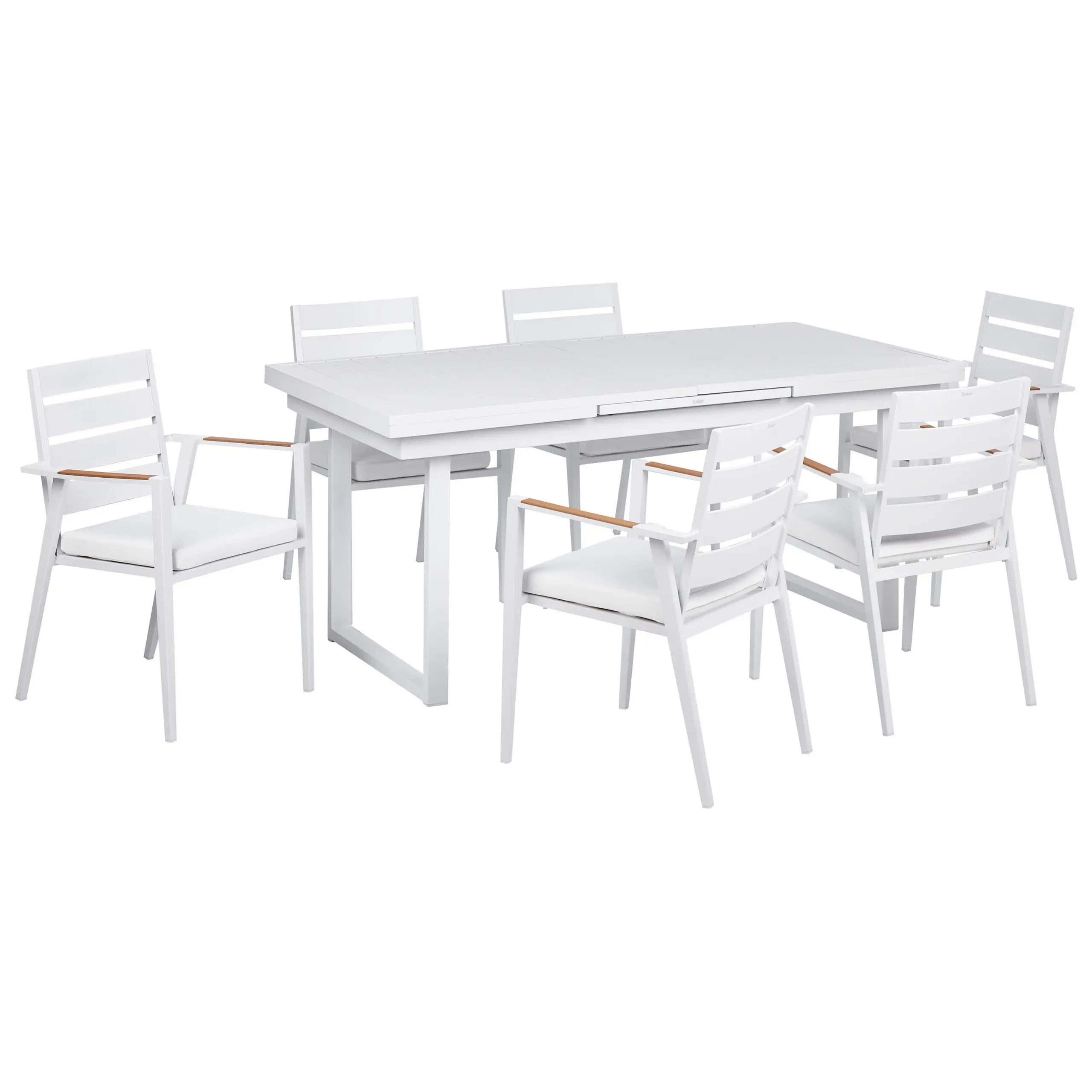Set de salle à manger Aluminium Blanc VALCANETTO/TAVIANO – Beliani