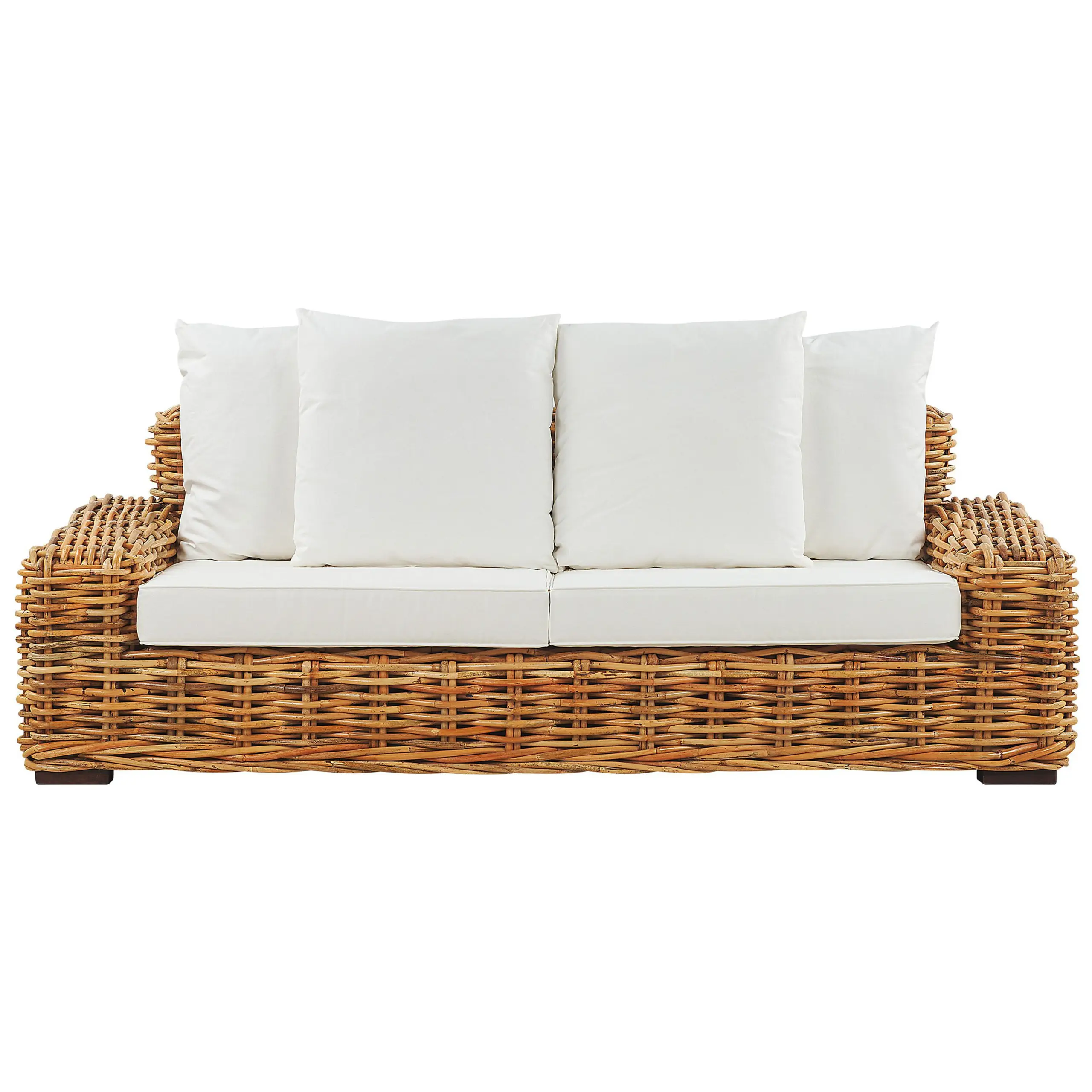Canapé de jardin Rotin Naturel FORLI – Beliani