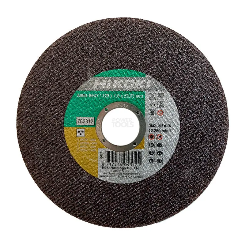 Disque à tronç. inox Proline HIKOKI Ø125 – 782312 – ép.1.6 m.plat Hikoki