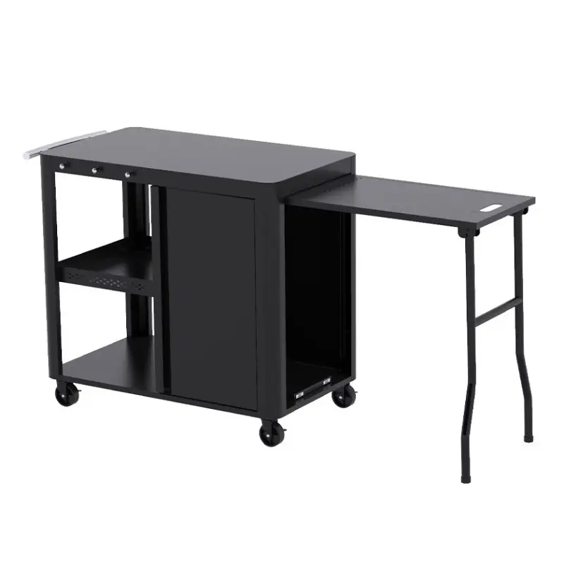 Chariot plancha Evolution – BRASERO BY FAVEX – Plateau 85 x 50 cm – Extension latérale – Rangement fermé – Roues autobloquantes