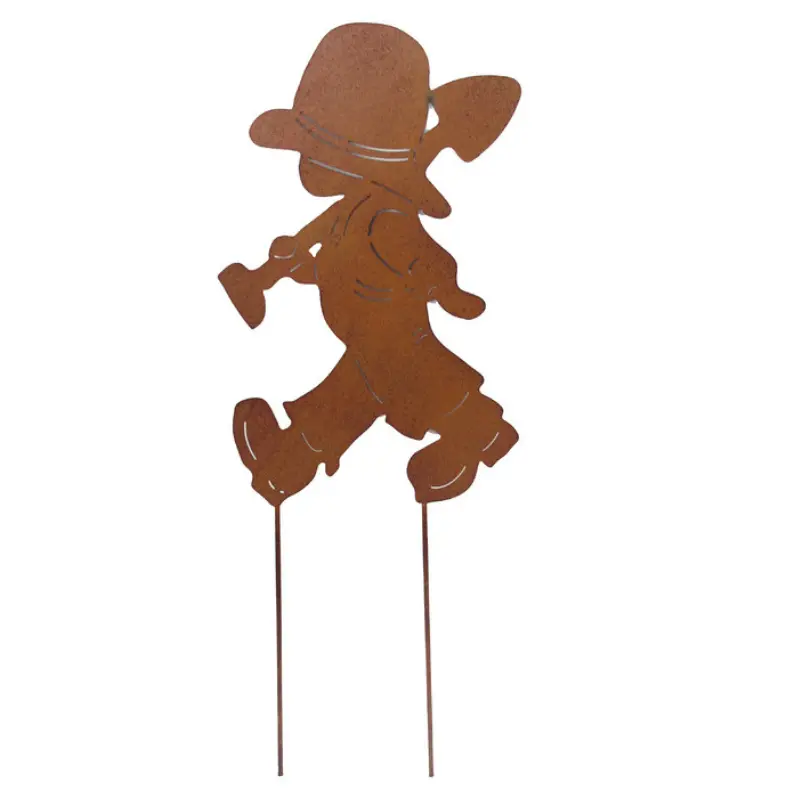 Déco de jardin enfant pelle 56cm en métal – Fleur