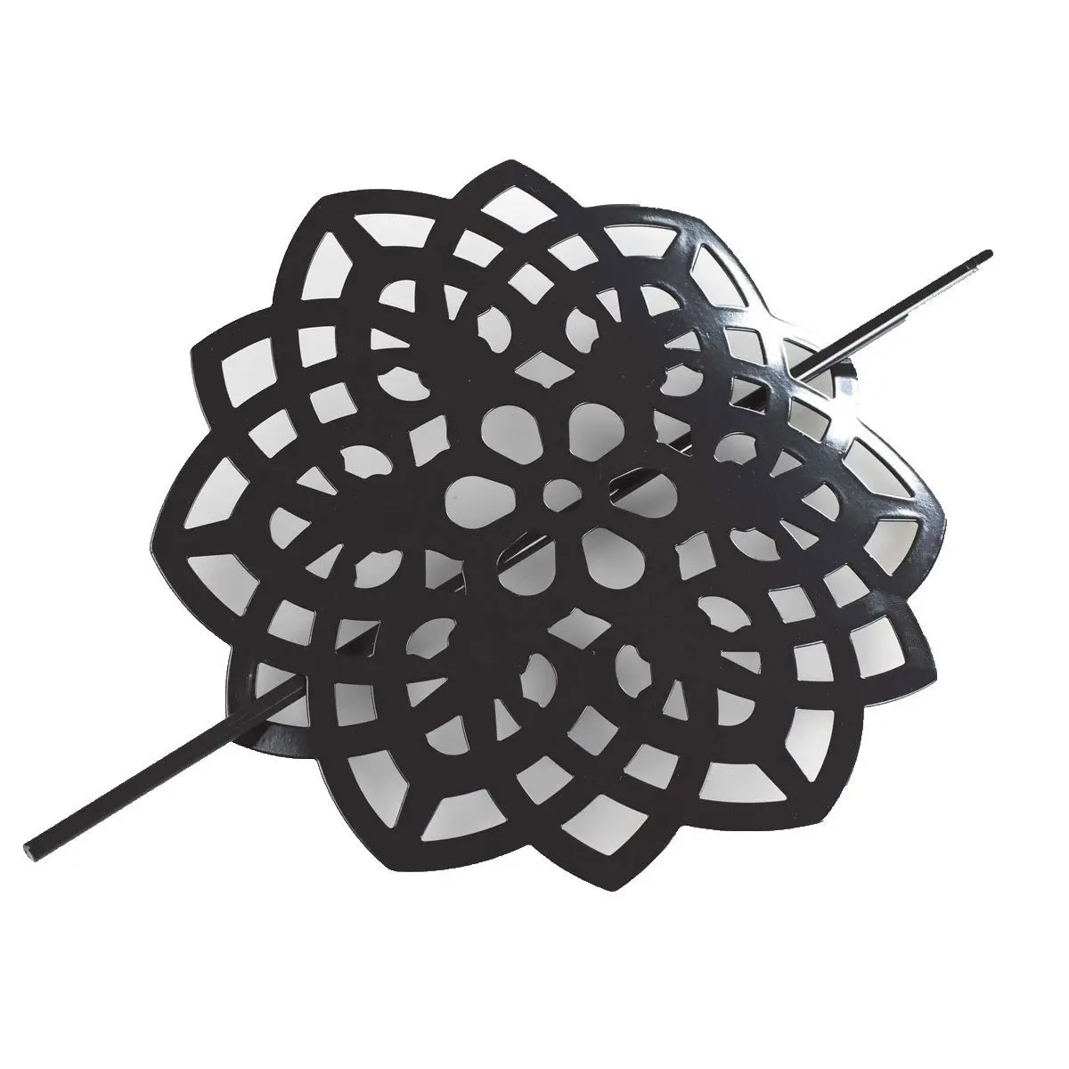 Embrasse de Rideau Broche «Rosae» 17cm Noir