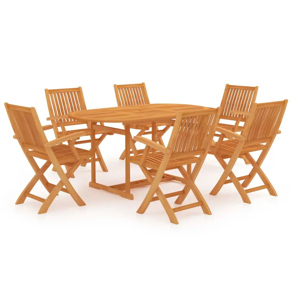 Ensemble à manger de jardin 7 pcs Bois de teck massif vidaXL 3059536